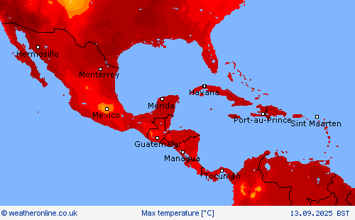 Max temperature Forecast maps