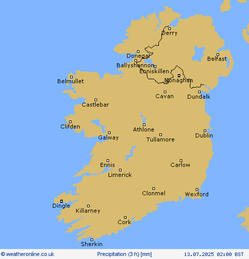 Precipitation (3 h) Forecast maps