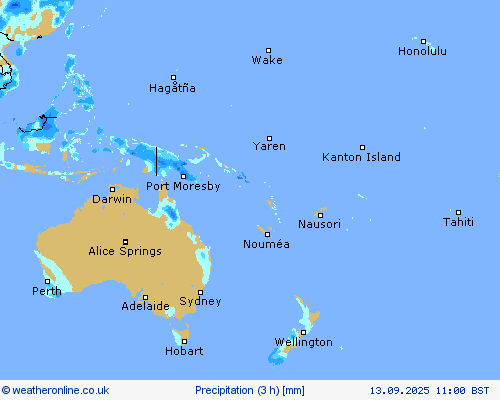 Precipitation (3 h) Forecast maps