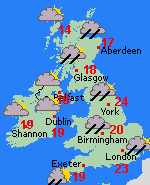 Forecast Tue Aug 16 United Kingdom
