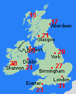 Forecast Tue Aug 04 United Kingdom