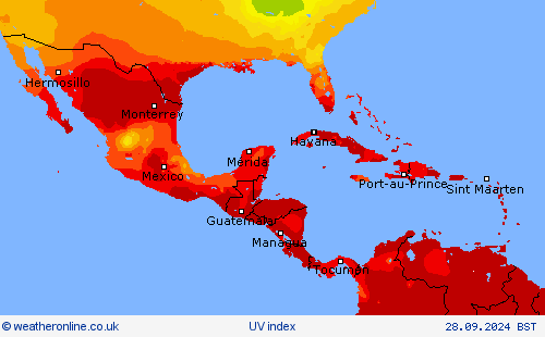 UV index Forecast maps