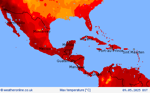 Max temperature Forecast maps