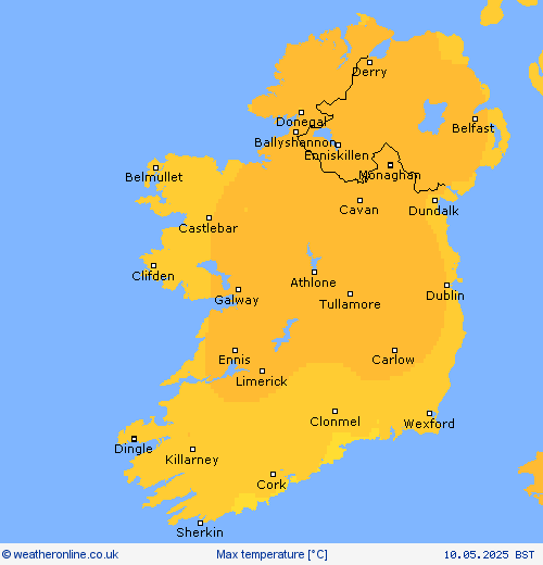 Max temperature Forecast maps