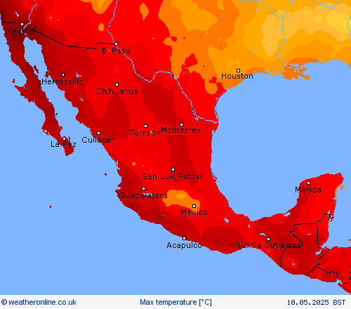 Max temperature Forecast maps