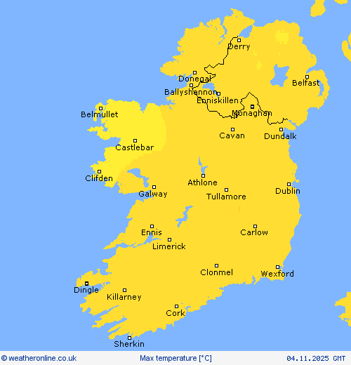 Max temperature Forecast maps