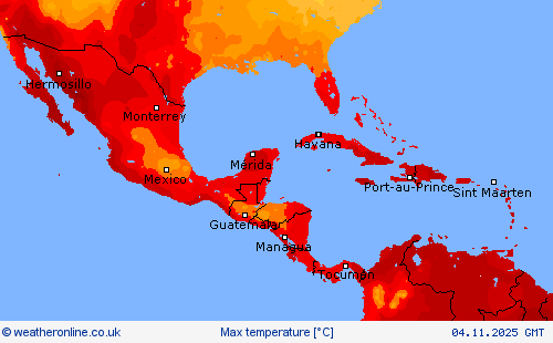 Max temperature Forecast maps