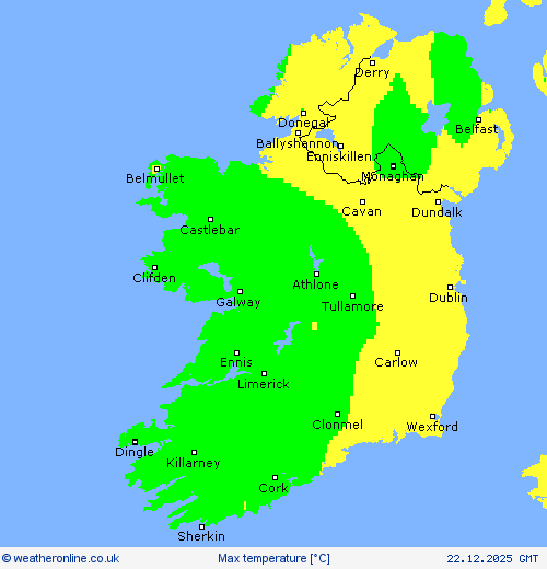 Max temperature Forecast maps