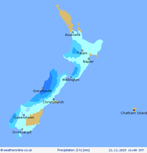 Precipitation (3 h) Forecast maps